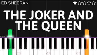 Ed Sheeran - The Joker And The Queen | EASY Piano Tutorial Resimi