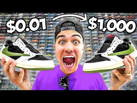 Trading $0.01 into $1,000 Shoes In 30 Days