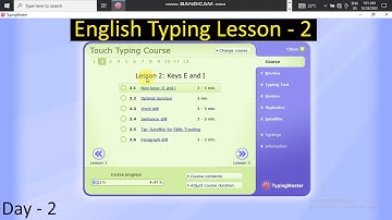 Typing master lesson  2 