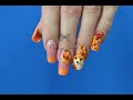 Лиса Алиса/Коррекция френч/Леплю лису на ногте/Animals nail art