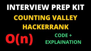 Counting valleys hackerrank solution cpp