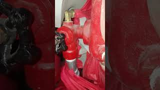소방시설  스프링클러 프리액션밸브 2차측으로 누수 보수작업 fire protection system