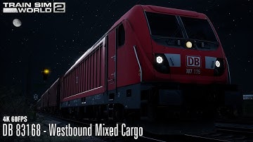 DB 83168 - Westbound Mixed Cargo - Schnellfahrstrecke Köln-Aachen - BR 187 - Train Sim World 2