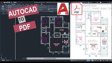 How to convert AUTOCAD drawings to PDF