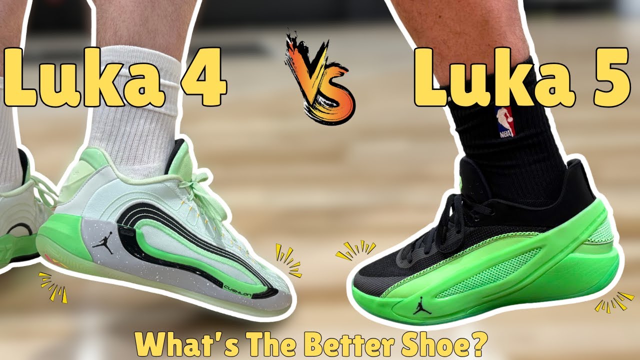Jordan Luka 4 против Luka 5 — какие баскетбольные кроссовки лучше?