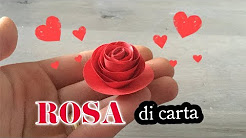 ๐น DIY SAN VALENTIN: ROSA DI CARTA - Lavoretti con la carta