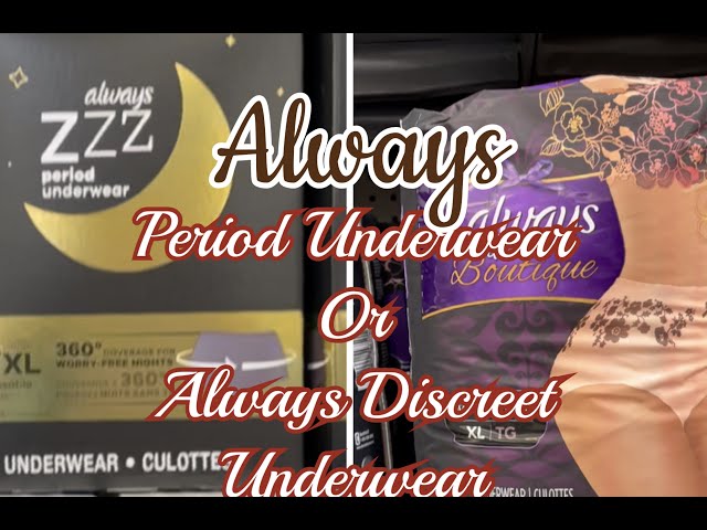 Always Period underwear or Always Discreet underwear HD 