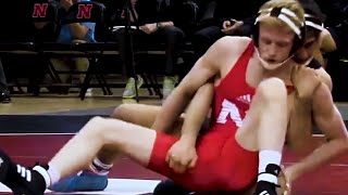 crab- college wrestler has a hard time standing up