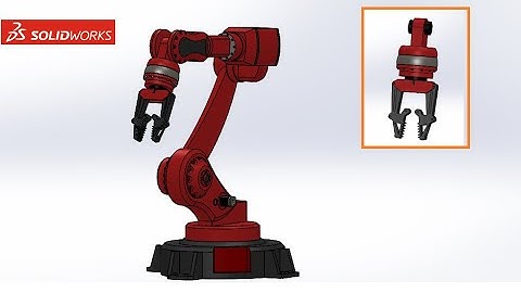 SolidWorks Tutorial | #6 Robot Arm 4DOF - Cánh tay Robot 4 bậc tự do: End Effector Part1