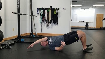 Glute Bridge with Thoracic Rotation