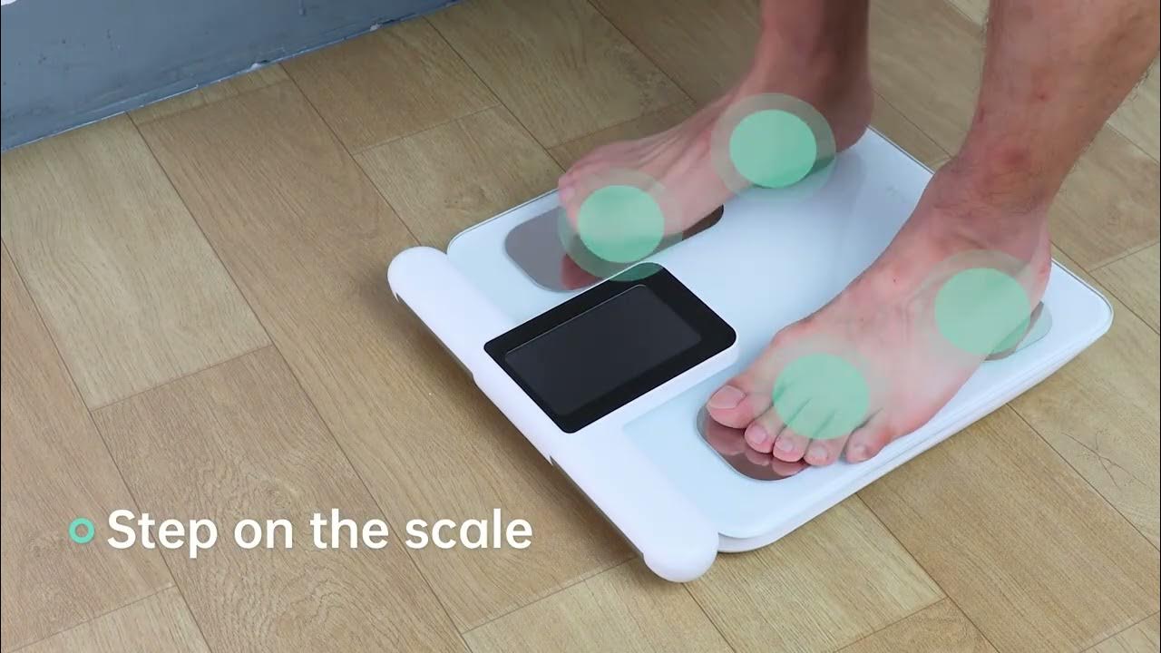 Lepulse Body Fat Scale, Scales for Body Weight and Fat, 8 Electrode Large Display Smart Scale, Body Composition Monitor, Accurate Digital Bathroom