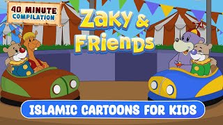 Zaky Friends 40 Minute Compilation Islamic Cartoons For Kids