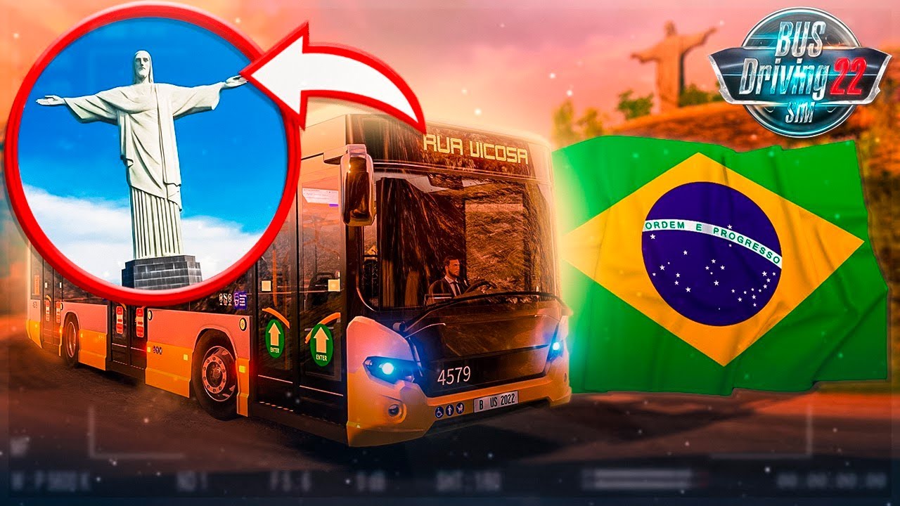NOVO JOGO de Ônibus BRASILEIRO (Simulador) - Bus Driving Sim 22