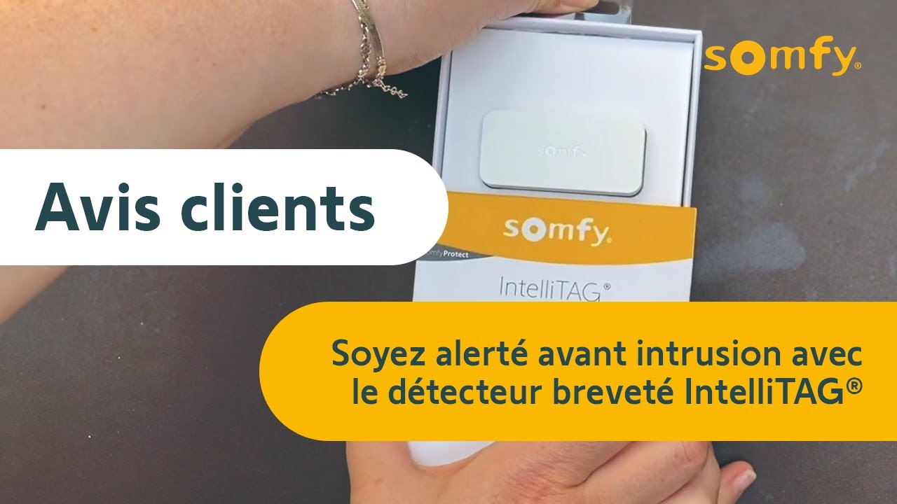 Somfy 2401488 - Pack de 5 IntelliTAG, Détecteurs auto-protégés de  vibration et d'ouverture pour intérieur ou extérieur