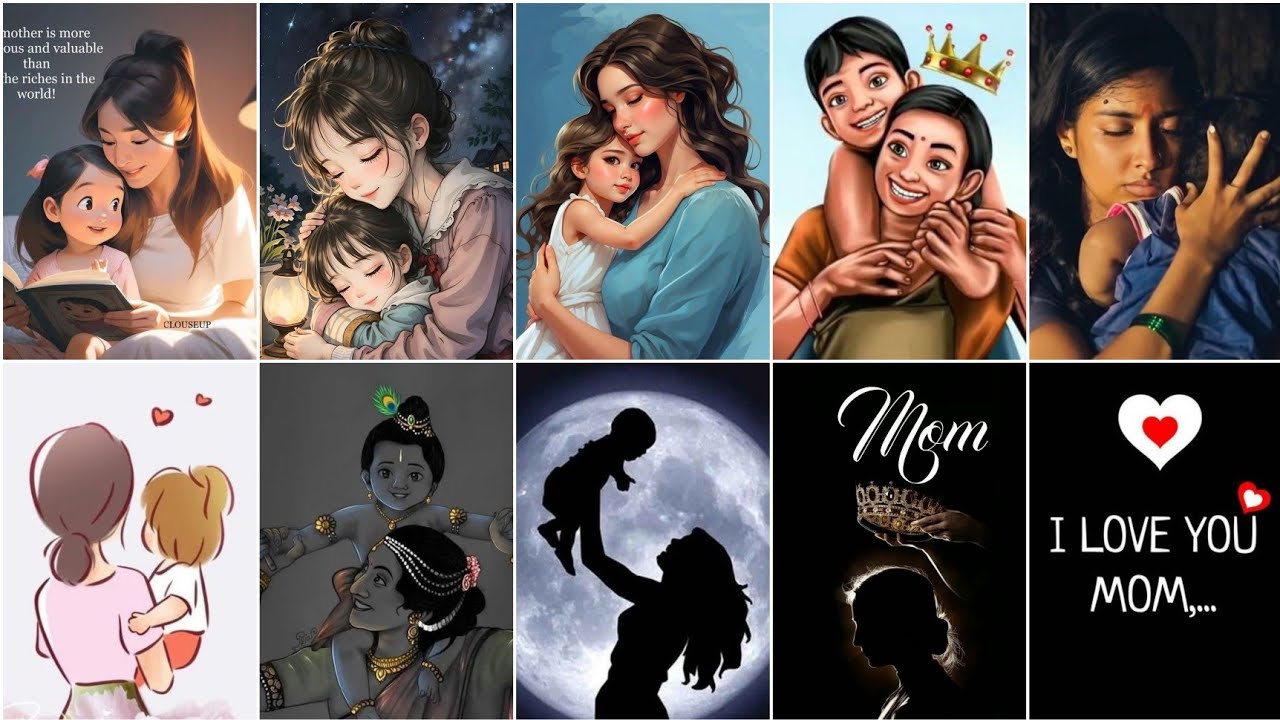 (part-3) 💚Mom Love DP For WhatsApp | I Love My Mom Dp Photo/pic/Image