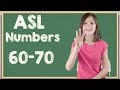 ASL Numbers 60-70 in Sign Language | Learn how to Sign Numbers