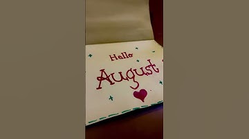 How to write August in cursive handwriting #cursivewriting