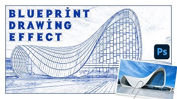 Photoshop Tutorial: Transform Photos into Architectural Blueprint Drawings