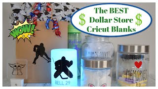 The BEST Dollar Store Blanks for CRICUT / Fantastic Handmade Gift Ideas