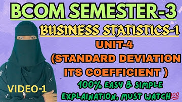 UNIT-4 Standard Deviation & it