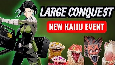 LARGE CONQUEST *NEW EVENT* SHOWCASING MY TEAMS - FULL CLEAR - KAIJU NO.8 THE GAME 🎯