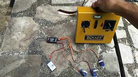 Vintage Kraft transmitter converted to 2.4Ghz.