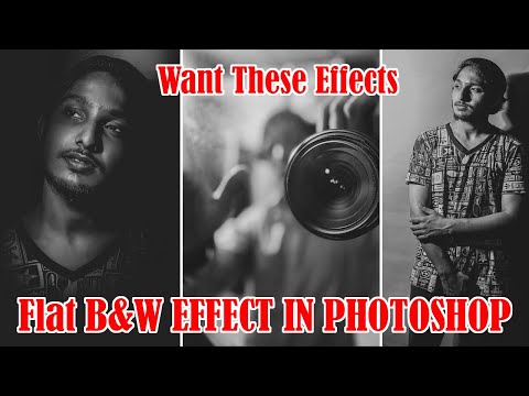 B&W Flat Photoshop Tutorials (Aesthetic Photo Tutorial) |  Photoshop CC ...