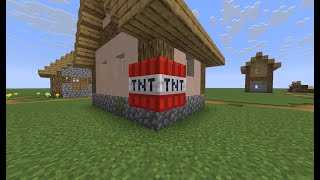 🔴Minecraft - TNT village live  #minecraft #shorts