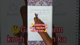 Gattermann Koch Reaction Aromatic Electrophylic Substitutions reaction simple trick hamesa yad rhega