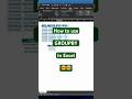 GROUPBY in Excel #excel #tutorial