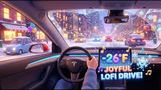 DRIVING NYC AT -26 Degree Celsius 🥶 | Extreme Cold & Windy Night