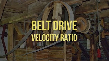 Velocity ratio of Belt Drive : Theory of machines videos