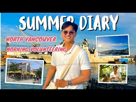 Summer Diary in Canada | Lần đầu mình tham gia tình nguyện - Bên bờ biển North Van trong lành 🏖️🌞