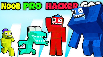 NOOB vs PRO vs HACKER | In Merge Run Rainbow Friends Game | With Oggy And Jack | Oggy Game
