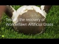 Wonderlawn Artificial Grass Recovery test
