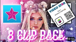 VIDEO STAR 8 CLIP PACK!💕 VS QR CODES🌵VIDEO STAR PRESET💞🌸🧽