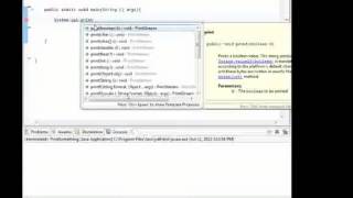 JAVA Programming Tutorial printing in console