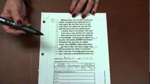 LS - Running Records - Reading Fluency Test - Livescribe Education Example