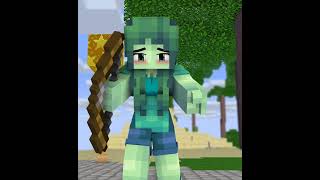 ZOMBIE GIRL ANGRY ZOMBIE -MINECRAFT FUNNY ANIMATION