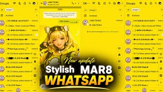 💛 NEW  UPDATE MAR WHATSAPP 2026💫 || NEW WHATSAPP MOD - FIX UNOFFICIAL PROBLEM | MENOS DE - Hide Tag screenshot 3