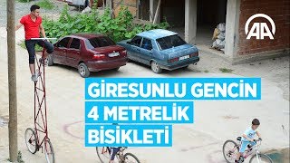 Giresunlu Gencin 4 Metrelik Bisikleti