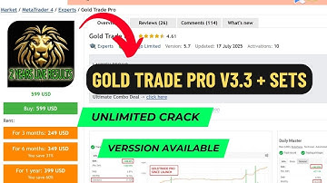 Gold Trade Pro V3.3 + Sets | Ultimate XAUUSD Trading EA