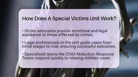 How Does A Special Victims Unit Work? - CountyOffice.org