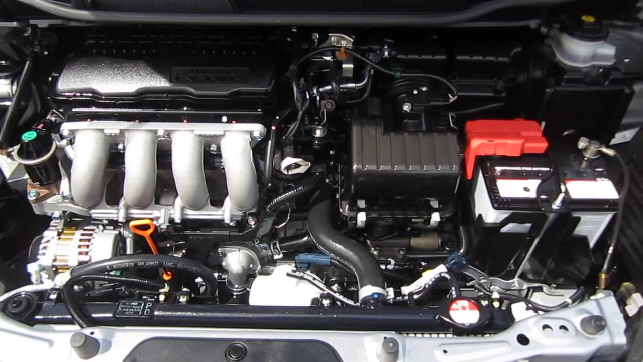 2013 Honda Fit, Alabaster Silver Metallic - STOCK# 13238P - Engine