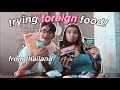 TRYING FOREIGN FOOD (ft. my brother)