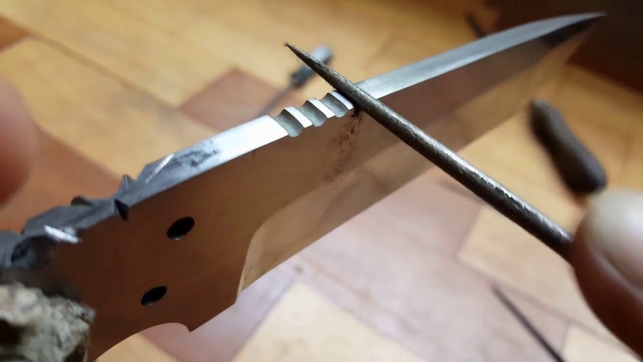 Custom Tanto Knife Build Warthog Ivory Handle YouTube