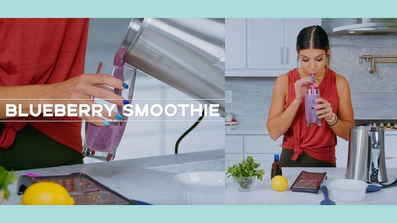 Blueberry Smoothie made in the MagicalButter Machine (HERB INFUSED!)