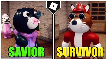 PIGGY BOOK 2 CHAPTER 9 ALL 2 ENDING CUTSCENES! (Savior/Survivor) [ROBLOX]