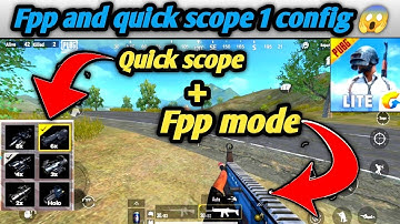 how to set TPP and FPP  quick scope open pubg mobile lite in malayalam