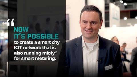 One Network, Infinite Possibilities. IoT:  mioty® technology role on smart metering & smart cities.